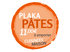 promo Plaka avec pâtes Maison