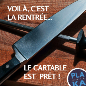 C'est la rentrée, nous outils de cuisine sont prêts.