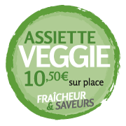 Assiette Végétarienne proposée à 10.50€