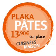 Notre "Plaka pâtes" proposée à 13.90€